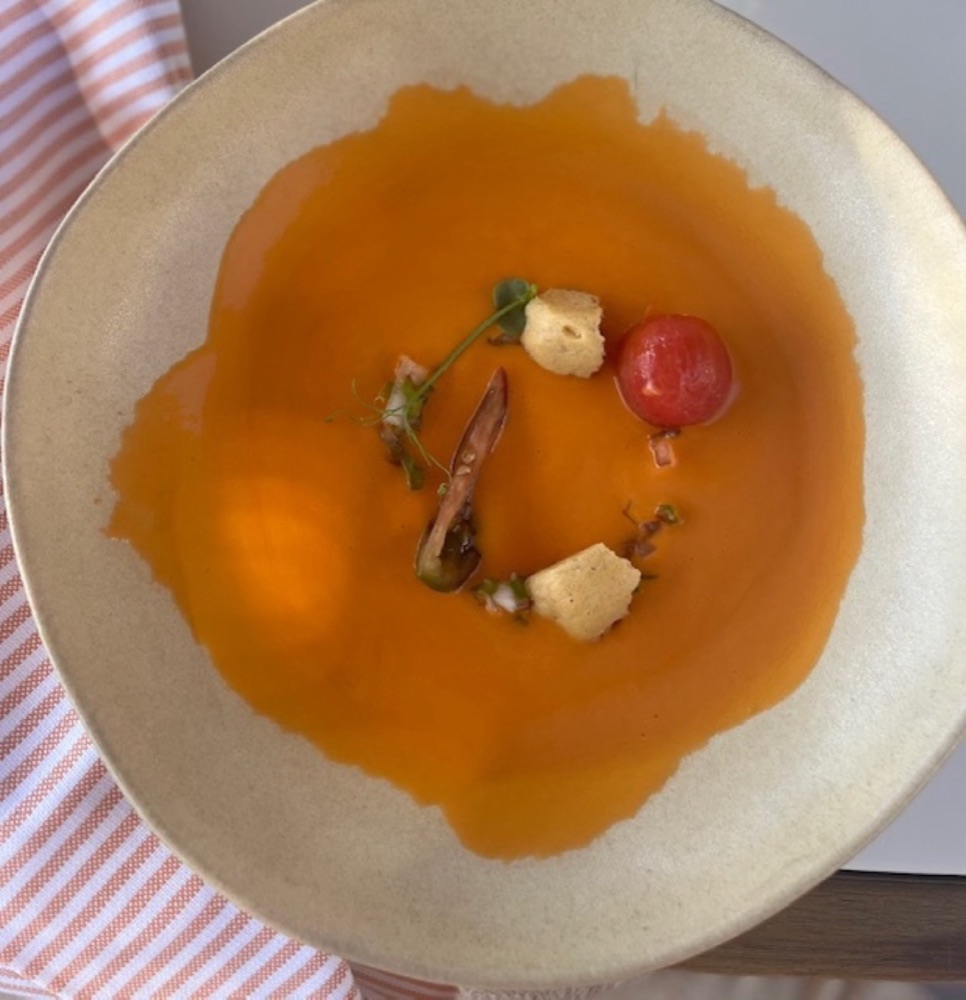 Kold gazpacho-suppe